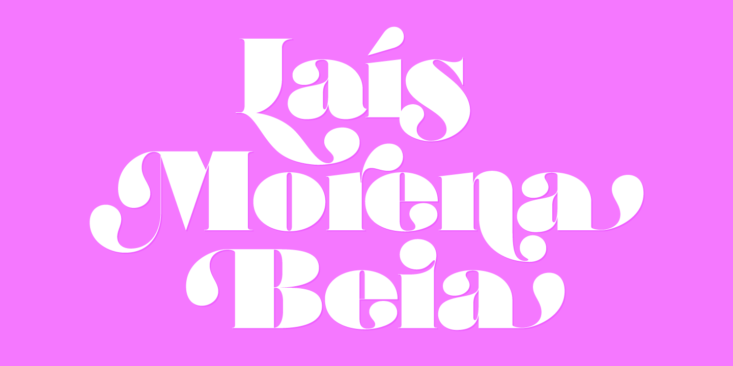 Przykład czcionki Posh Italic